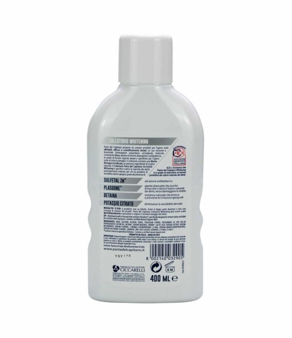 Apă de gură Pasta del Capitano Whitening 400 ml