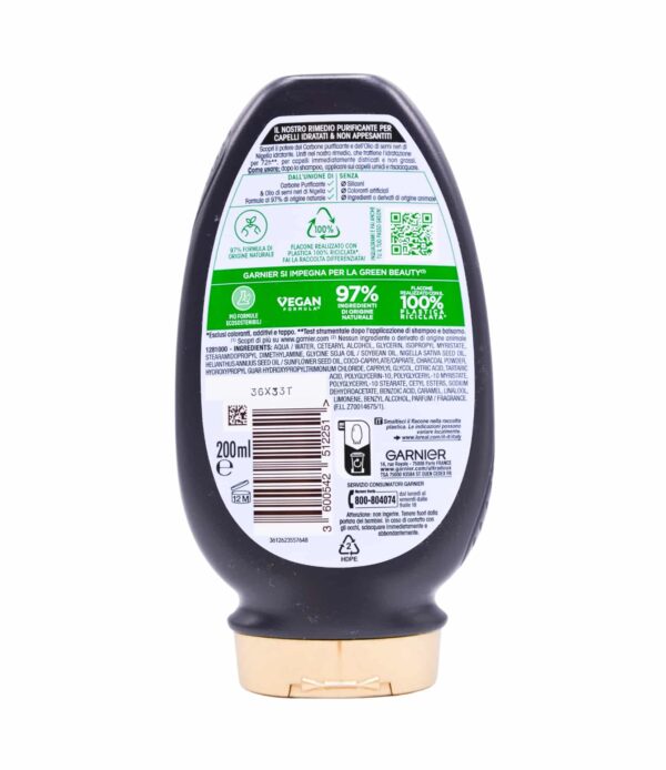 Balsam de păr Garnier Ultra Dolce cărbune magnetic 200 ml
