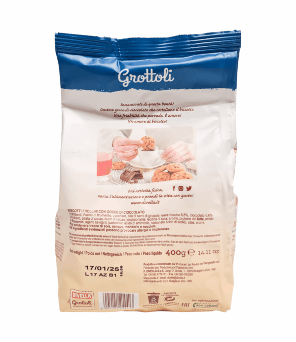 Biscuiți Grottoli cu ciocolată Divella 400 g