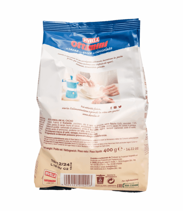 Biscuiți Ottimini Cacao Divella 400 g