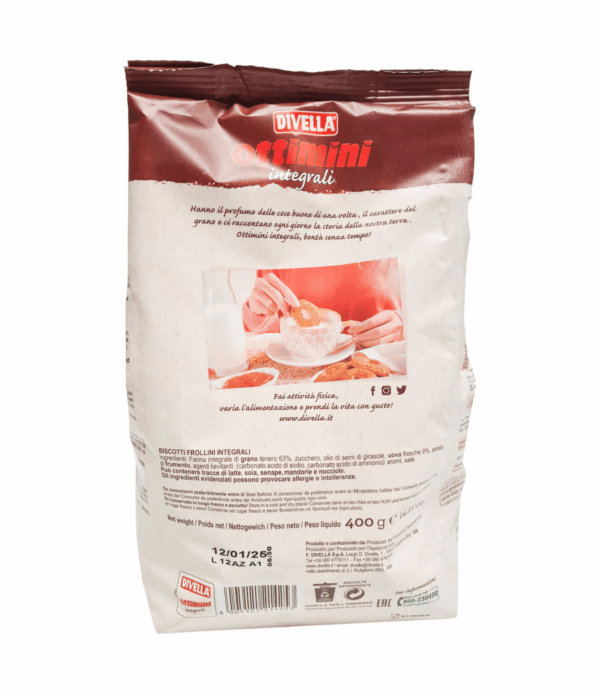 Biscuiți Ottimini Integrali Divella 400 g