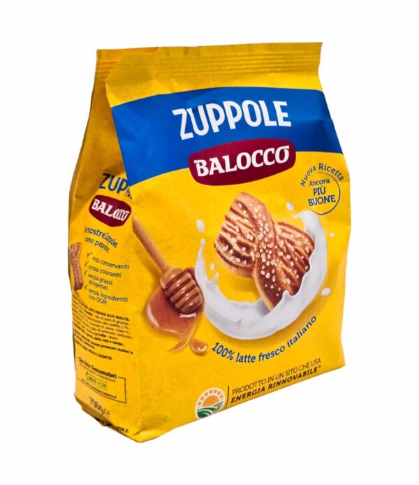 Biscuiți Zuppole Balocco cu lapte proaspăt 700 g