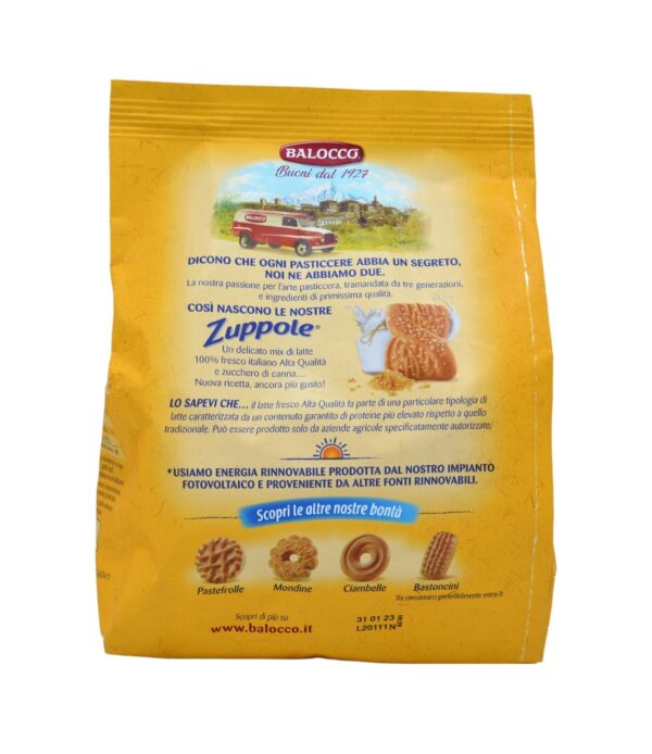 Biscuiți Zuppole Balocco cu lapte proaspăt 700 g