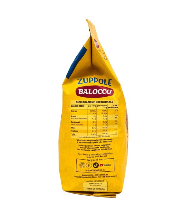 Biscuiți Zuppole Balocco cu lapte proaspăt 700 g