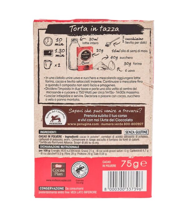 Cacao amară Perugina 75 g