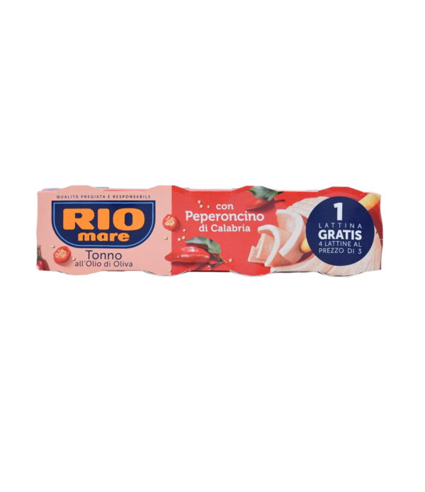 Conserve ton în ulei cu peperoncino Rio Mare 4x80 g