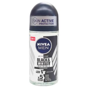 Deodorant antiperspirant roll-on Nivea Men Black & White Invisible Original 50 ml