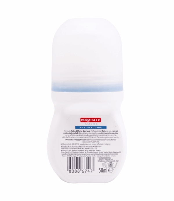 Deodorant roll-on Borotalco Invisible 50 ml