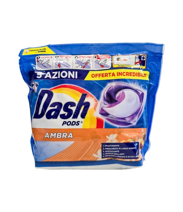 Detergent capsule Dash Pods Ambra 44 bucăți