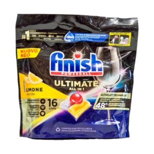 Detergent capsule pentru vase Finish Ultimate All in 1 16 capsule