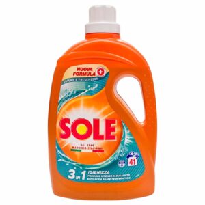 Detergent de rufe Sole 3 in 1 Igienizza 41 spălări 1845 ml