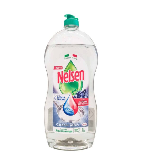 Detergent de vase Nelsen cărbune activ 850 ml