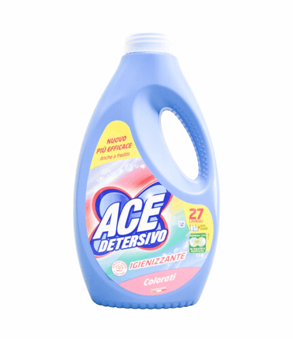 Detergent lichid ACE Colorati igienizant 27 spălări 1350 ml