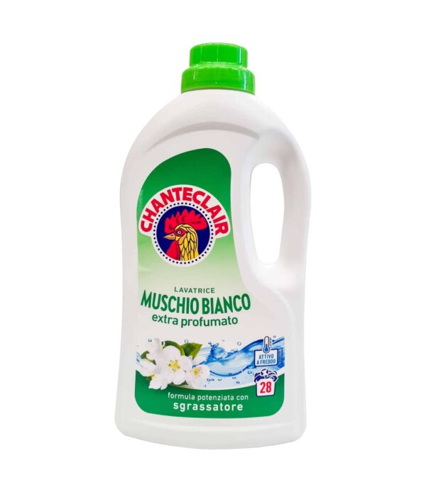 Detergent Lichid Chanteclair Mosc Alb 28 Spălări 1260 ml - Curățare Eficientă și Parfum Plăcut