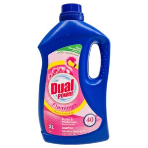 Detergent lichid Dual Power Lavatrice Flamingo 40 de spălări 2 litri