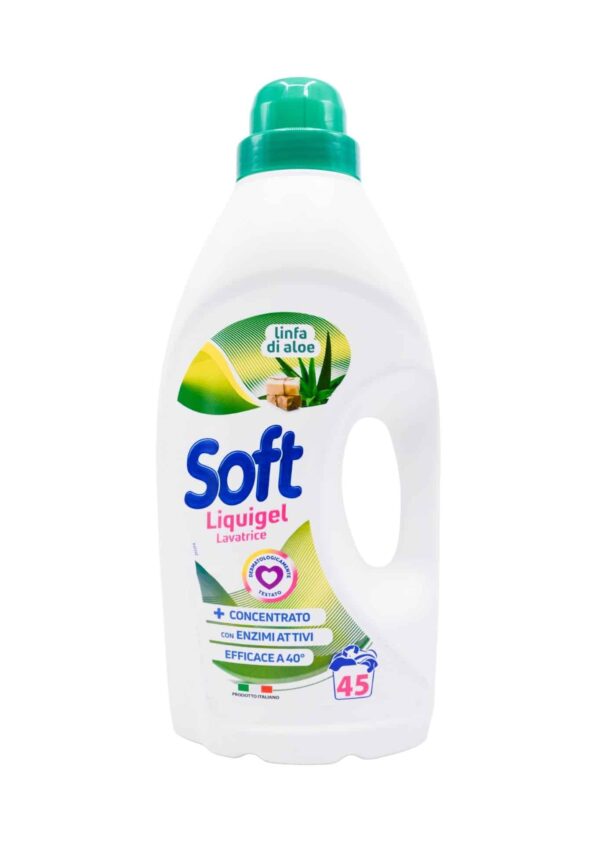 Detergent lichid Soft cu Aloe Vera 2250 ml 45 spălări