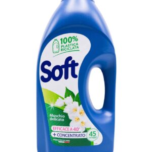 Detergent lichid Soft mosc alb 45 spălări 2250 ml