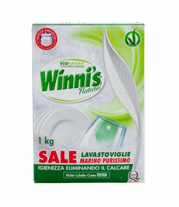 Detergent pentru mașina de spălat vase Winni's Naturel Pur marin anti-calcar 1 kg