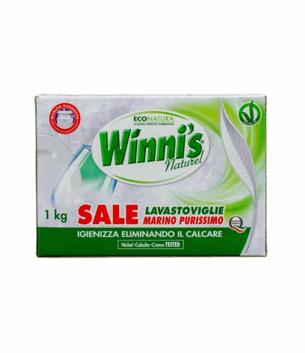 Detergent pentru mașina de spălat vase Winni's Naturel Pur marin anti-calcar 1 kg