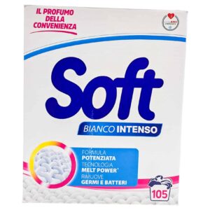 Detergent pulbere Soft Alb pur igienizant 105 spălări 5250 g