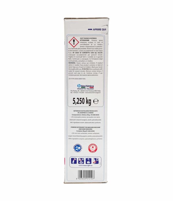 Detergent pulbere Soft Alb pur igienizant 105 spălări 5250 g
