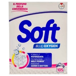 Detergent pulbere Soft Blue Oxygen igienizant 105 spălări 5250 g