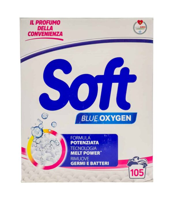 Detergent pulbere Soft Blue Oxygen igienizant 105 spălări 5250 g
