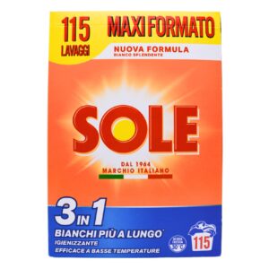 Detergent pulbere Sole 3 in 1 115 spălări 5.75 kg