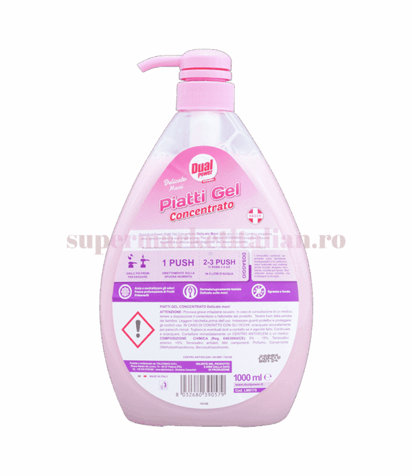 Detergent Concentrat Vase Dual Power Delicato Mani Pantenolo 1000 ml