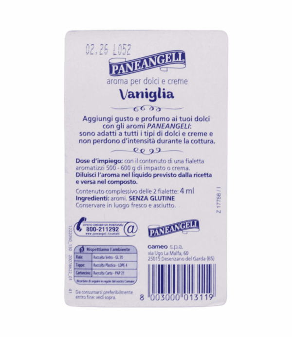 Esență vanilie pentru dulciuri PaneAngeli 4 ml