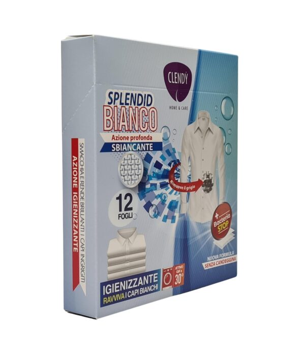 Folii pentru rufe Clendy Splendid Bianco 12 folii