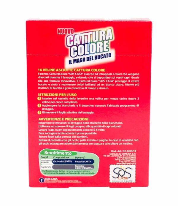 Folii pentru rufe SOS Casa Cattura Colore 16 bucăți