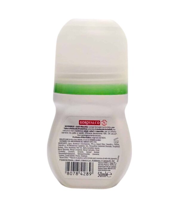 Deodorant roll-on Borotalco Invisible 50 ml