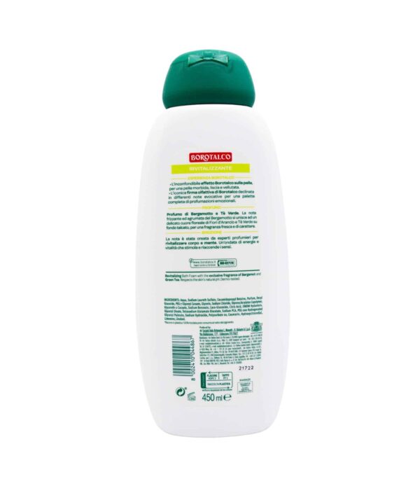 Gel de duș Borotalco Bergamotă și ceai verde 450 ml