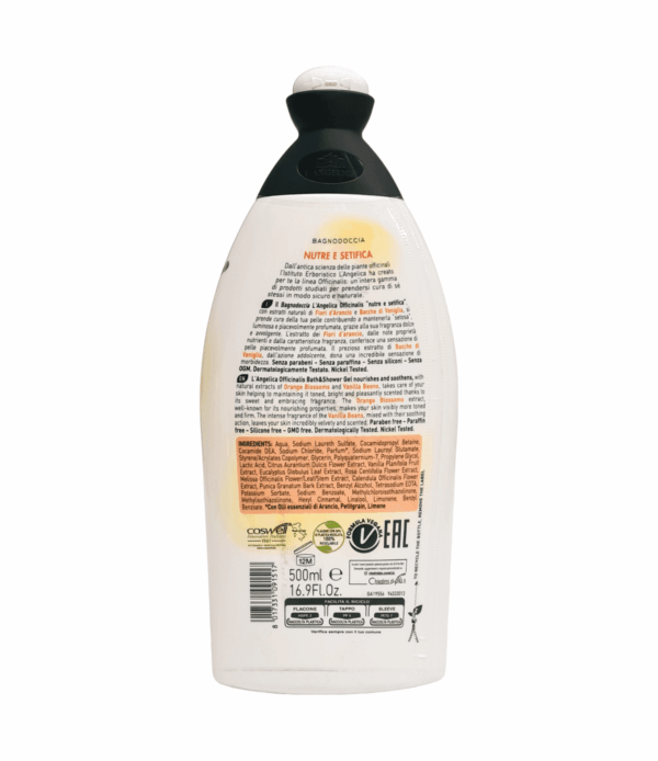 Gel de duș L'Angelica flori de portocal și bețe de vanilie 500 ml