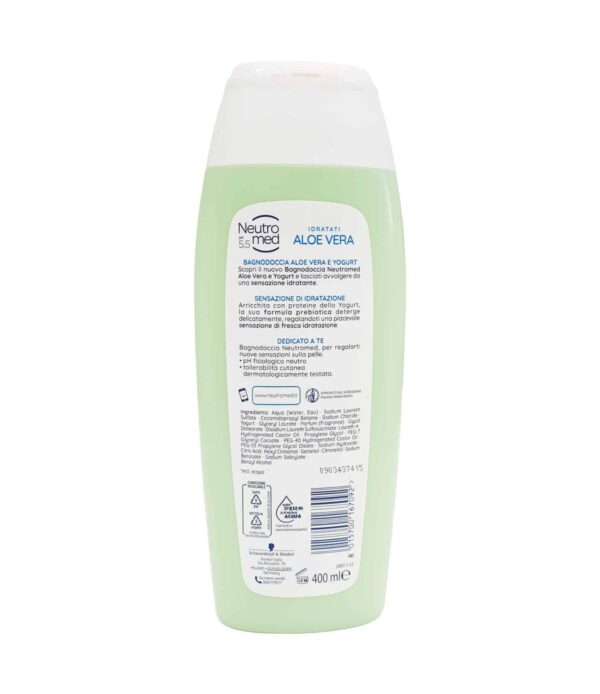 Gel de duș Neutromed Aloe Vera pH 5.5 400 ml