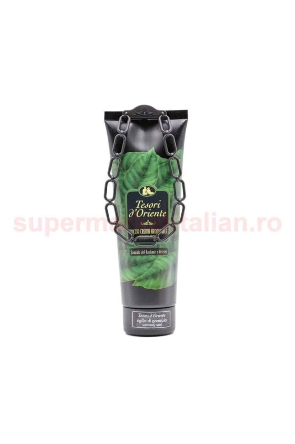 Gel de duș cremă Tesori d'Oriente cu Lemn de Santal din Kashmir 250 ml