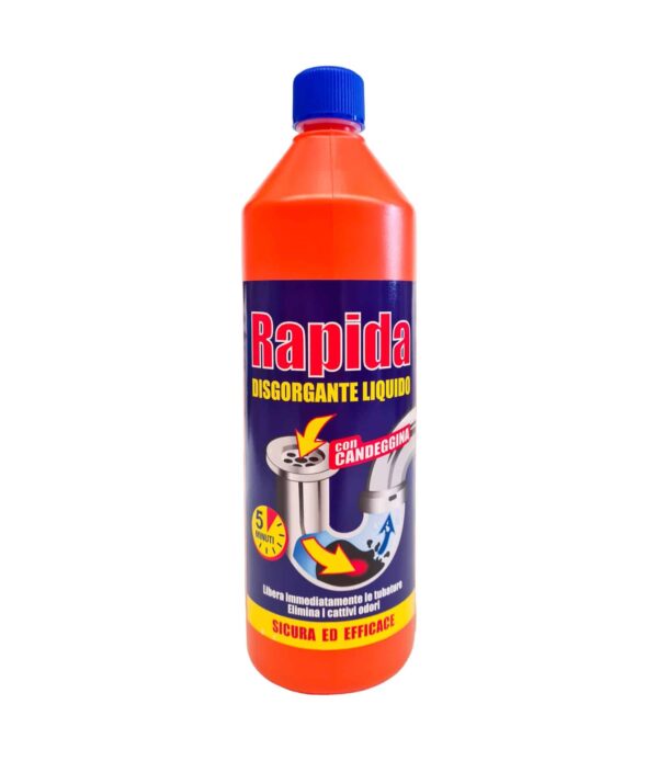 Gel desfundat țevi Rapida cu înălbitor 1 L