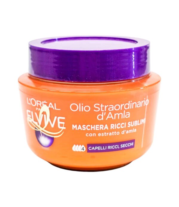 Mască de păr L'Oreal Elvive cu ulei de Amla pentru păr creț și uscat 300 ml