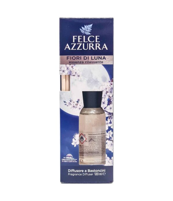Odorizant de cameră cu bețișoare Felce Azzurra Fiori di Luna 120 ml