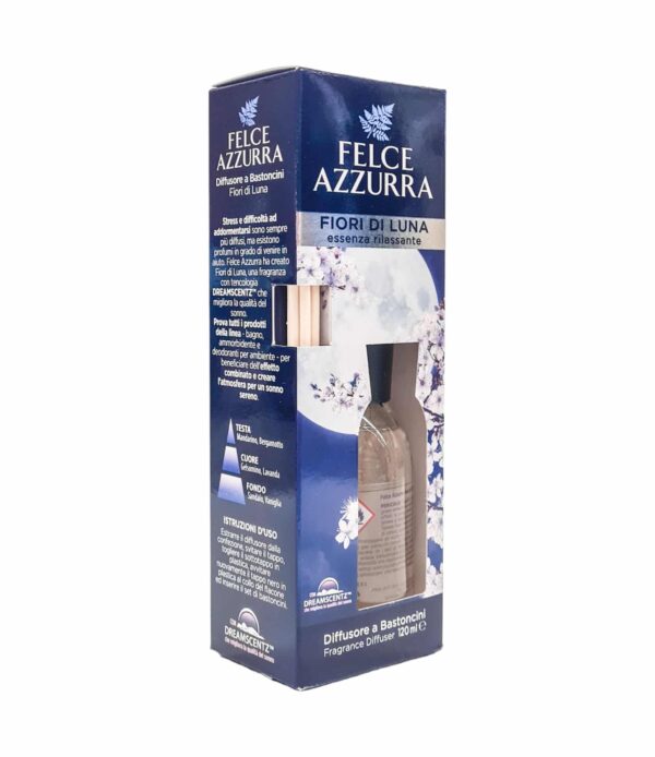 Odorizant de cameră cu bețișoare Felce Azzurra Fiori di Luna 120 ml