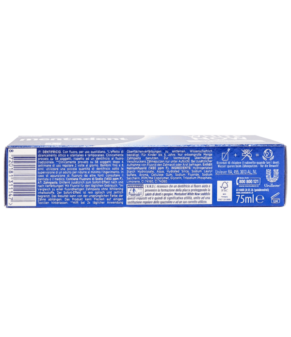 Pastă de dinți Mentadent White Now Original 75 ml
