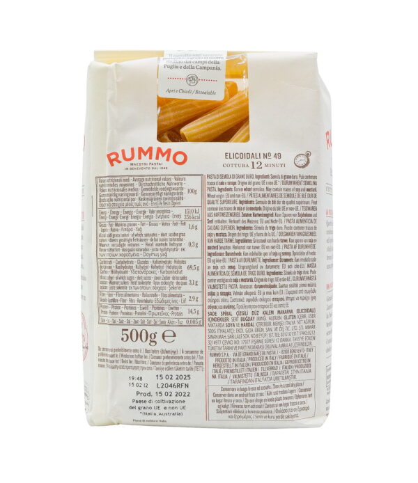 Paste Elicoidali nr. 49 Rummo 500 g
