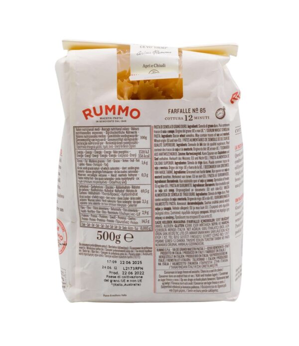 Paste Farfalle nr. 85 Rummo 500 g