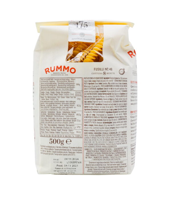 Paste Fusilli nr. 48 Rummo 500 g