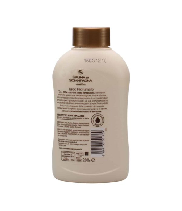Pudră de talc Spuma di Sciampagna Piele moale și catifelată 200 g