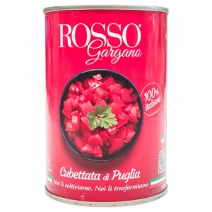Roșii decojite feliate în suc de roșii Rosso Gargano 400 g