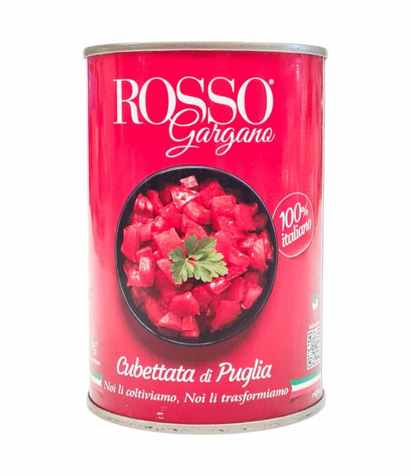 Roșii decojite feliate în suc de roșii Rosso Gargano 400 g