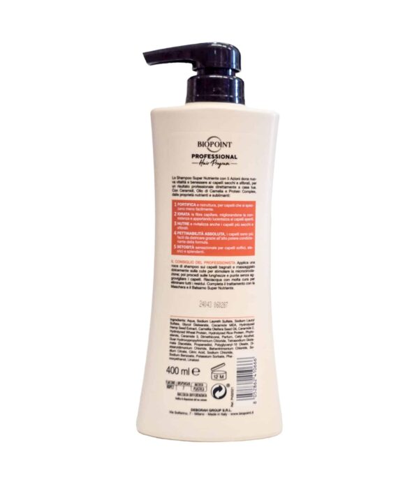 Șampon BioPoint Super Nutriente cu Ceramidă 400 ml