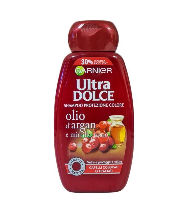 Șampon Garnier Ultra Dolce Ulei de argan și coacăze roșii 250 ml